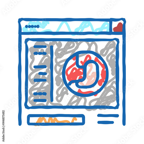 inspection bariatric icon doodle illustration