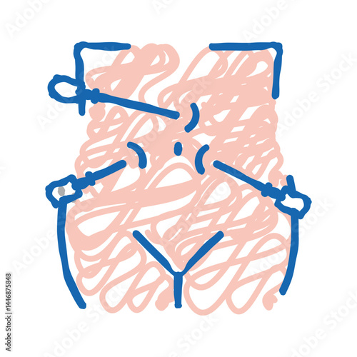 laparoscopy bariatric icon doodle illustration