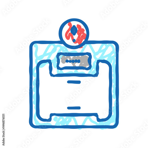 excess weight bariatric icon doodle illustration
