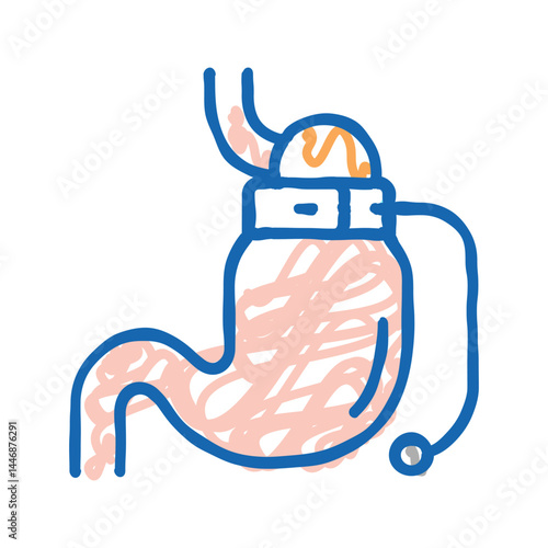 banding bariatric icon doodle illustration
