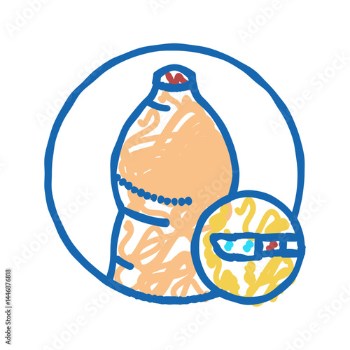 phimosis disease icon doodle illustration