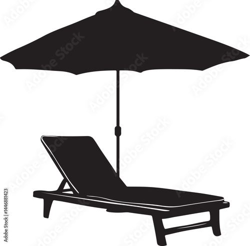 beach chair with umbrella, beach, umbrella, summer, chair, sea, parasol, travel, sun, vacation, sand, isolated, relaxation, vector, holiday, illustration, water, relax, white, resort, leisure, lounge,