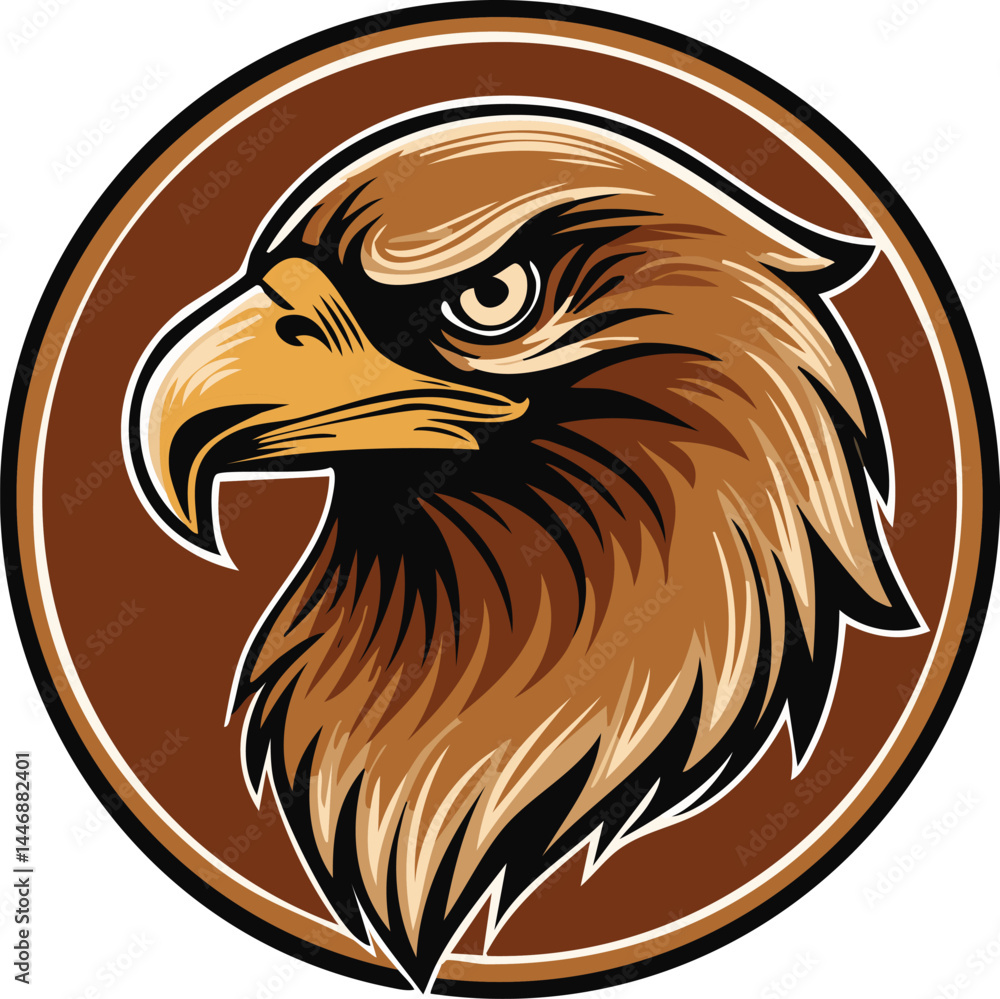 Fototapeta premium eagle head vector illustration