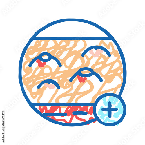 acne clinic icon doodle illustration