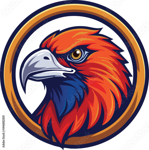 eagle head vector illustration