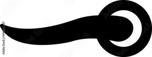 A close-up shot of a door handle icon, Close up of door handle adorning a classic design hinting at timeless elegance and craftsmanship suitable for use in interior design or architecture contexts,