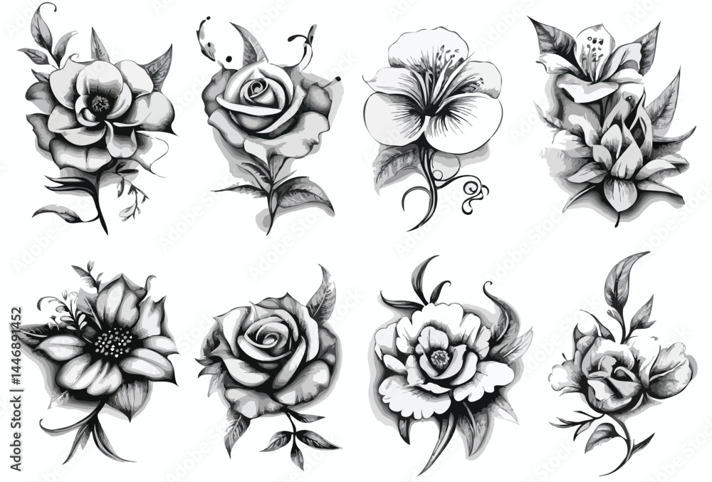 floral elements floral elements