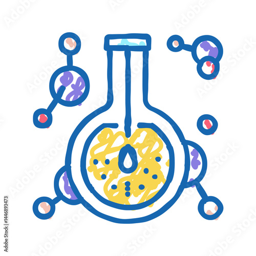 extract pharmaceutical production icon doodle illustration