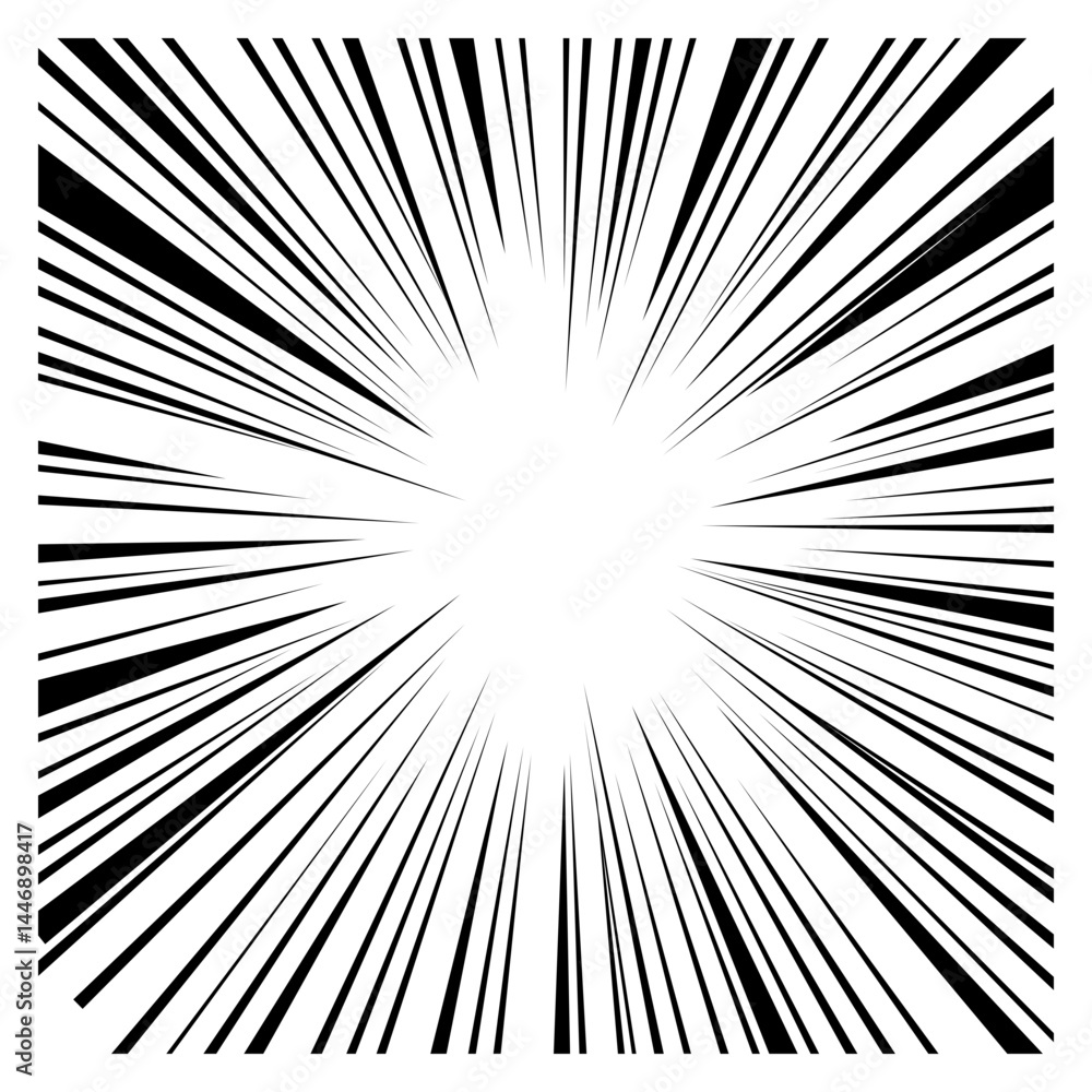 Obraz premium Speed Line Comic