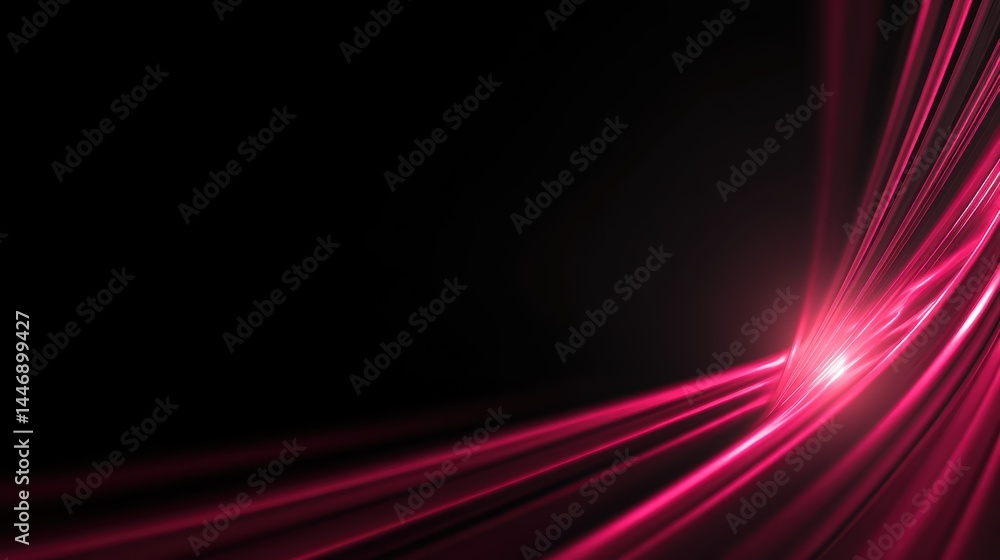 Dynamic abstract background with vibrant pink light streaks on black Dynamic abstract background with vibrant pink light streaks on black