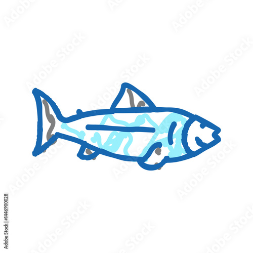 fish ocean icon doodle illustration