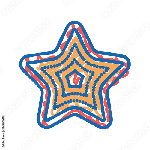 star ocean icon doodle illustration