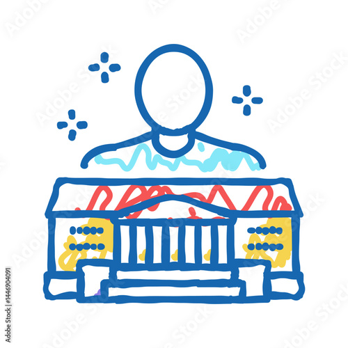 authority law icon doodle illustration