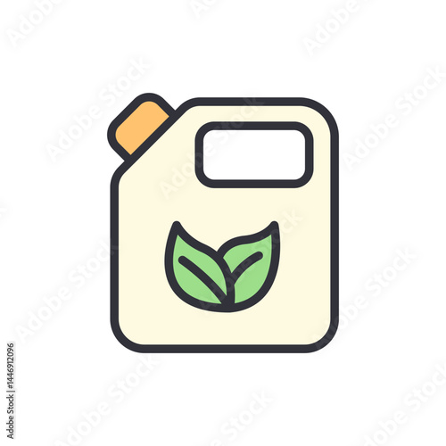 Fertilizer colored icons, minimalist vector illustration ,simple transparent graphic element .Isolated on white background