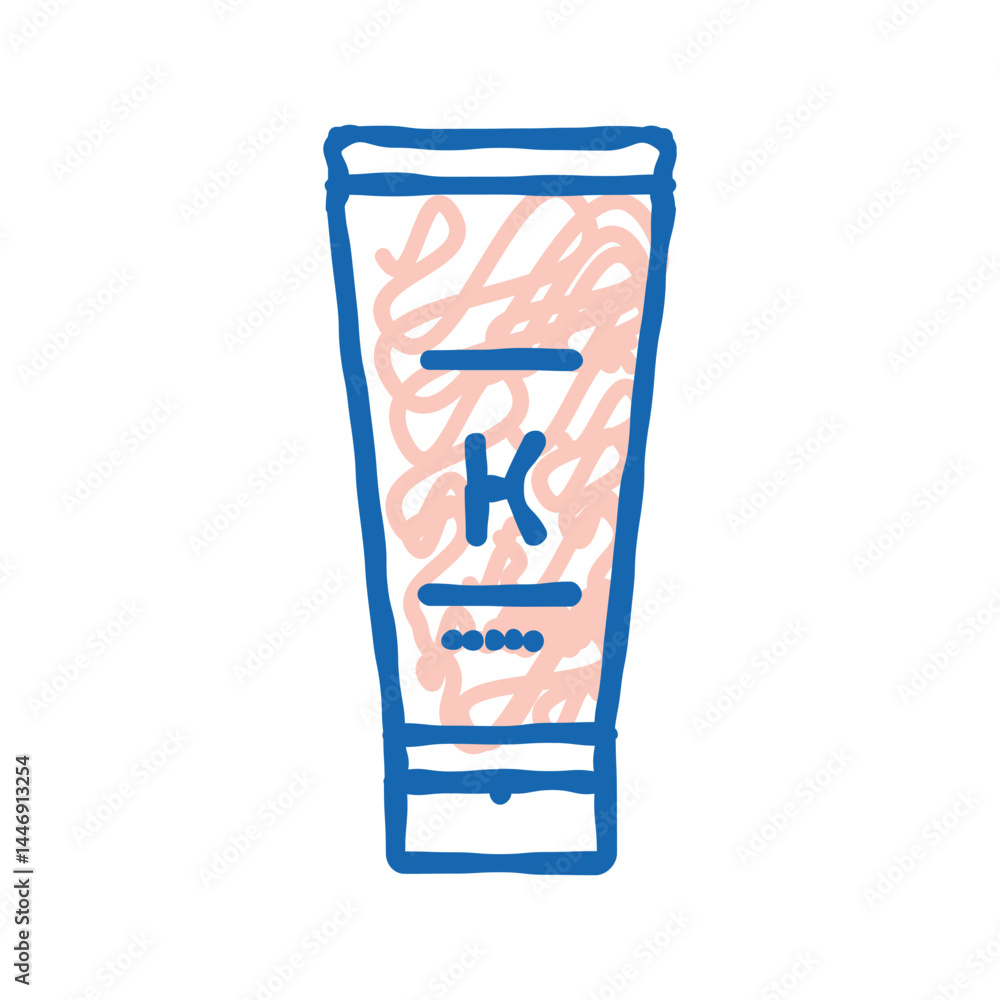 oil keratin tube icon doodle illustration oil keratin tube icon doodle illustration