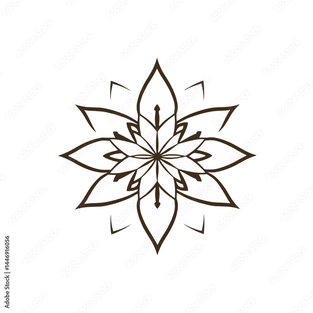 Obraz premium Ornate Floral Mandala Design Element