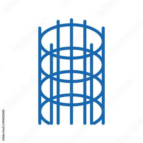 hrb500 rebar icon doodle illustration