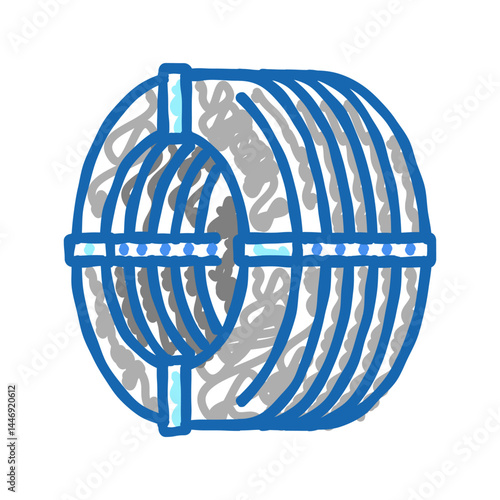 wire reinforcement icon doodle illustration