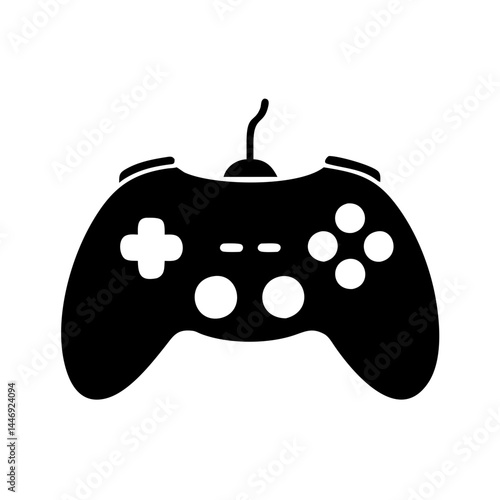 Retro Style Game Controller Illustration for Nostalgic Gamers and Vintage Tech Enthusiasts