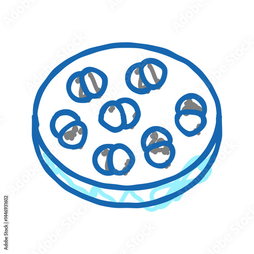 enterococcus infection icon doodle illustration