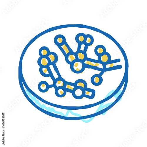 candida fungi albicans icon doodle illustration