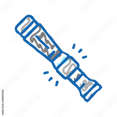 whistle to lure icon doodle illustration