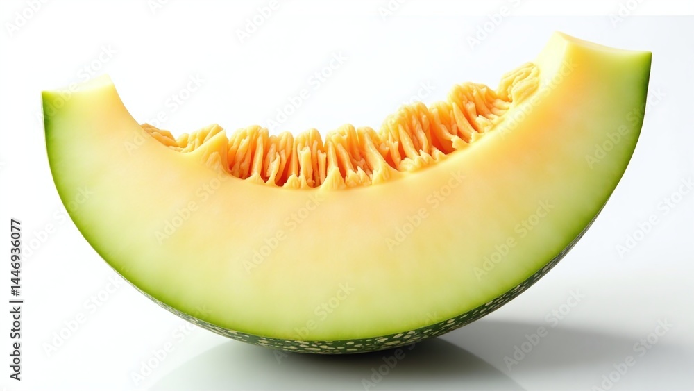 Melon texture, isolated on white background, delicate netted rind with natural gradient, ultra-detailed shot Melon texture, isolated on white background, delicate netted rind with natural gradient, ultra-detailed shot