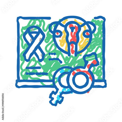 school sex education icon doodle illustration