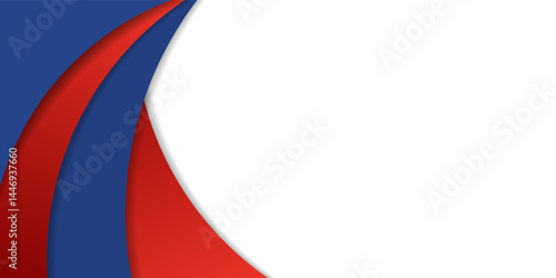 abstract business banner background with red and blue gradient color.eps10