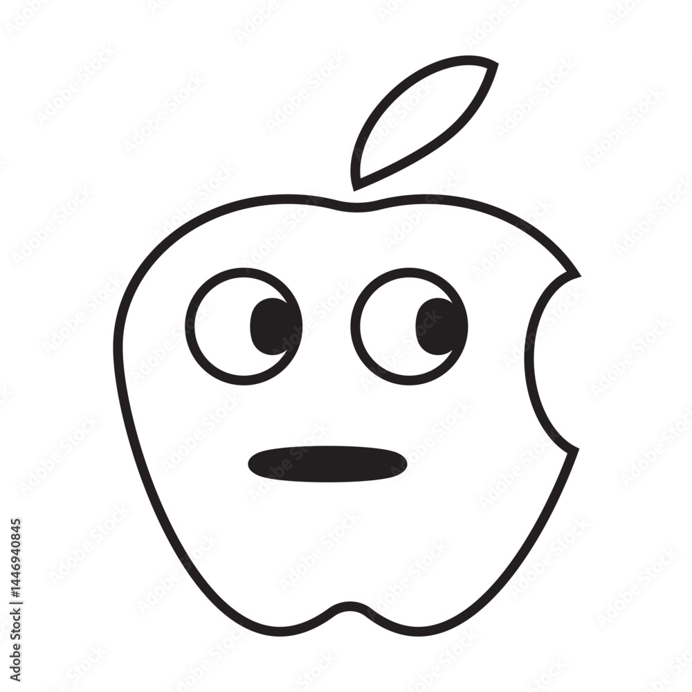 cartoon apple cartoon apple