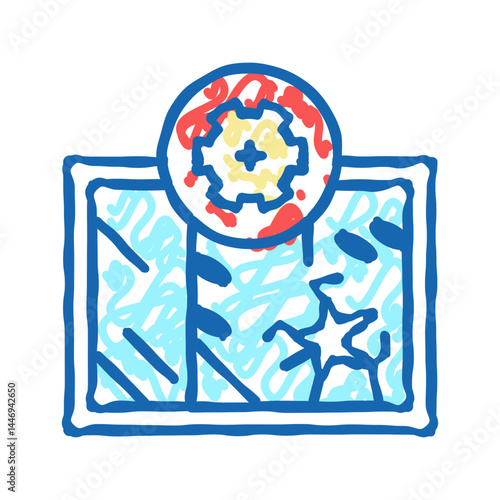 window repair icon doodle illustration