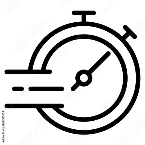 Speed icon in vector illustration