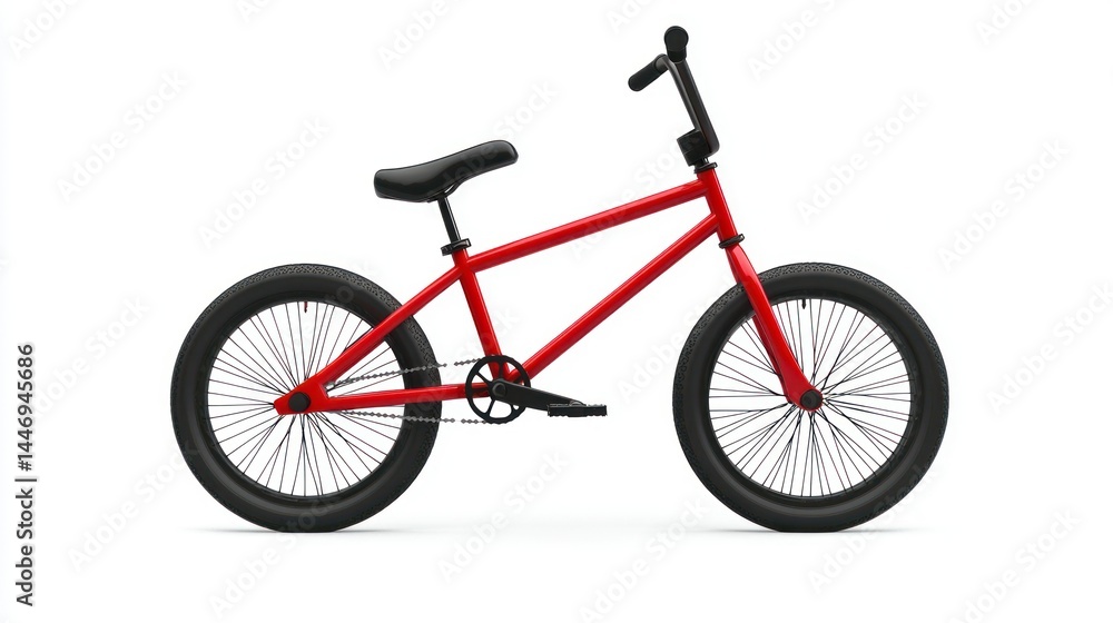 BMX bike isolated on white background BMX bike isolated on white background