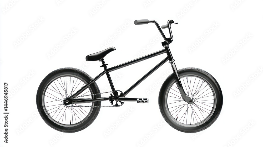 BMX bike isolated on white background BMX bike isolated on white background