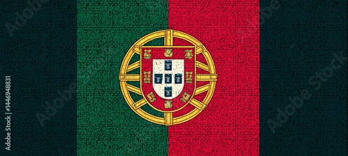 Obraz na płótnie Portugal flag. Country independence day concept. Generative AI technology.
w salonie