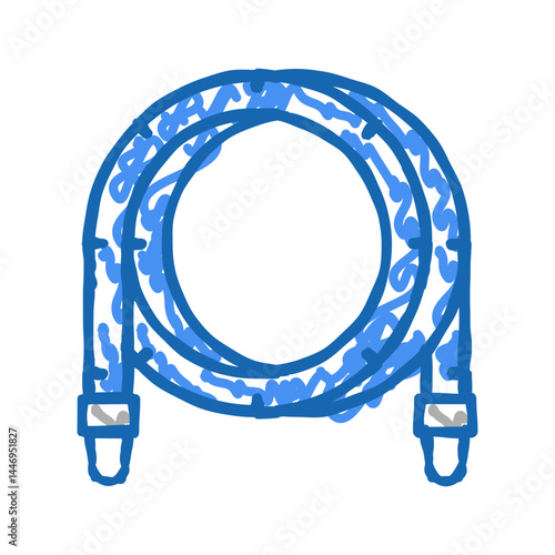 filtrate pool hose icon doodle illustration