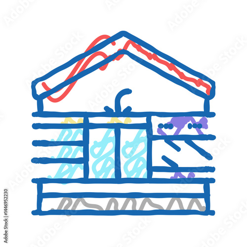home comforts icon doodle illustration