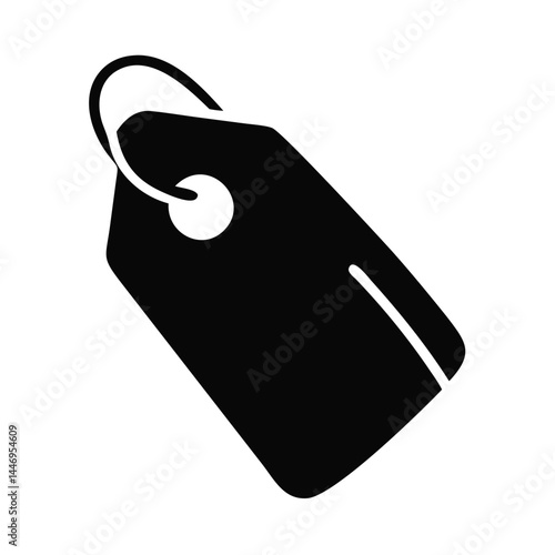 Black and White Simple Tag Icon Design Element for Branding Marketing and Advertising