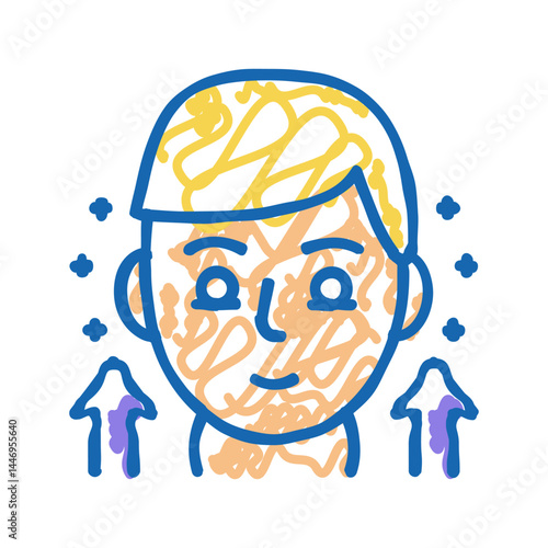 hypothyroidism endocrinology icon doodle illustration