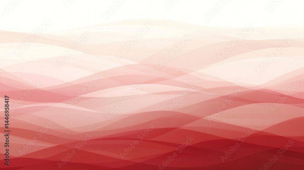 Fototapeta premium A soft, flowing abstract design featuring delicate shades of pink and red.