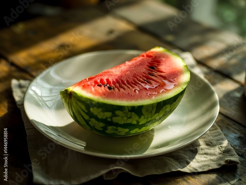 watermelon on a plate