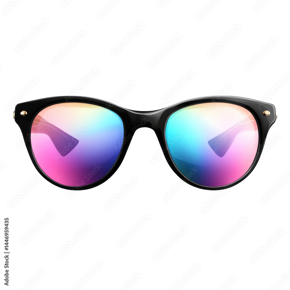 Designer Sunglasses With Mirrored Lenses isolated on a transparent background Designer Sunglasses With Mirrored Lenses isolated on a transparent background