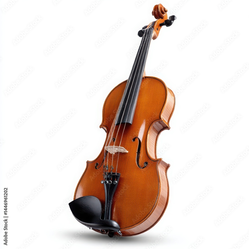 Classical violin musical instrument isolated on white background Classical violin musical instrument isolated on white background
