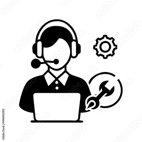 Technical Support Representative Providing Online Customer Service and Troubleshooting