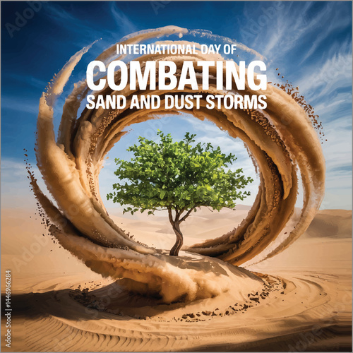 Highlight global action against sand and dust storms, protecting health and environment together.