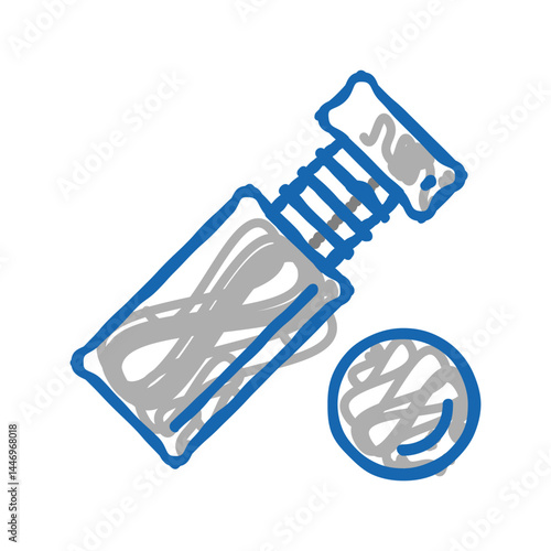standoff screw icon doodle illustration