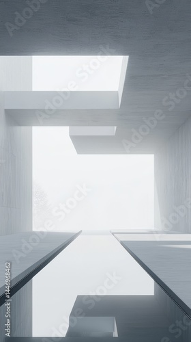 Wallpaper Mural Minimalist architectural design with light-filled space and clean lines. Torontodigital.ca