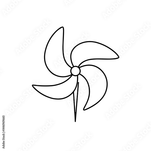 Cartoon figure standing on a leaf - International Children's Day  