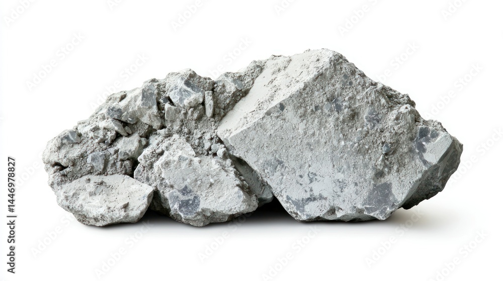 Concrete isolated on white background Concrete isolated on white background