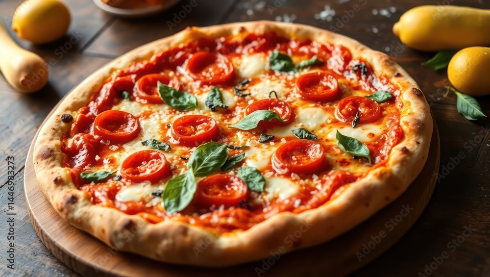 pizza on a wooden board pizza on a wooden board